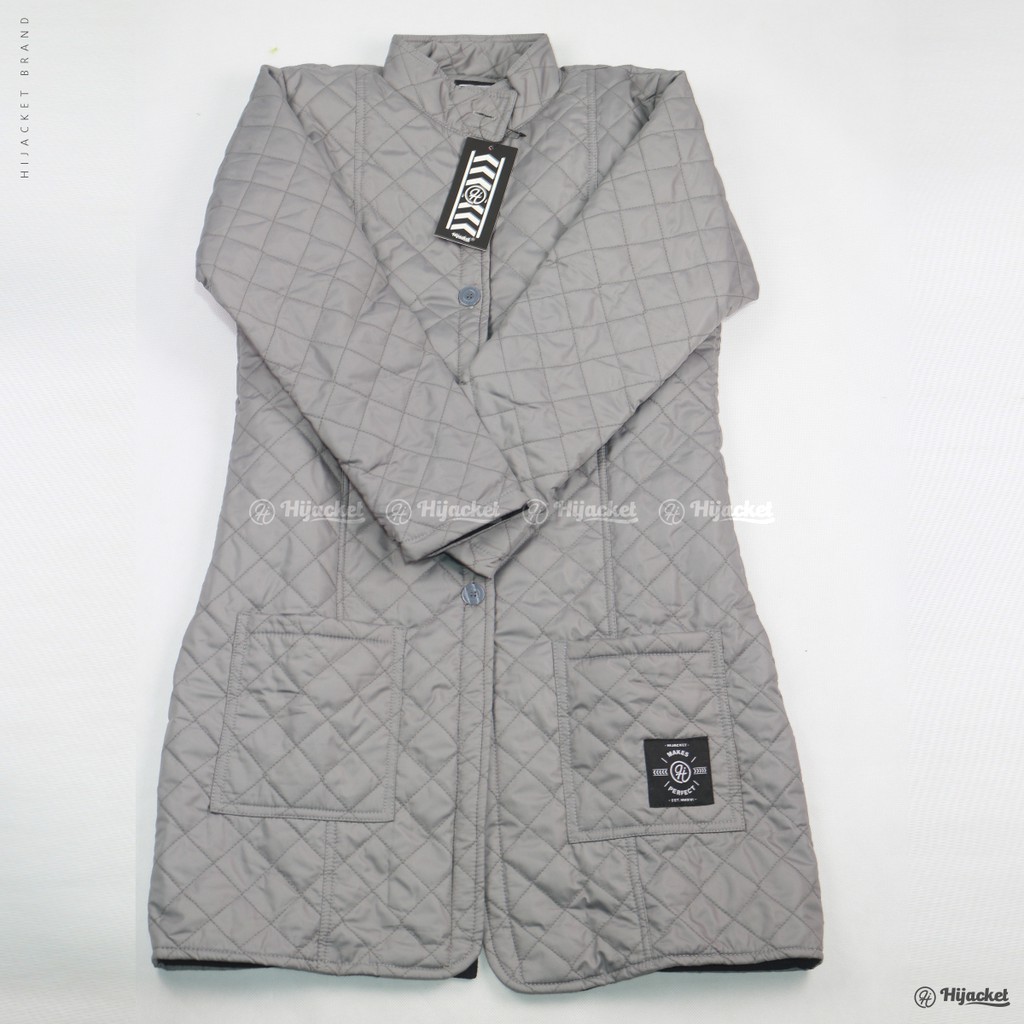 Hijacket® Belva | Original | Jaket Parasut Wanita Quilted Style-CLOUDGREY