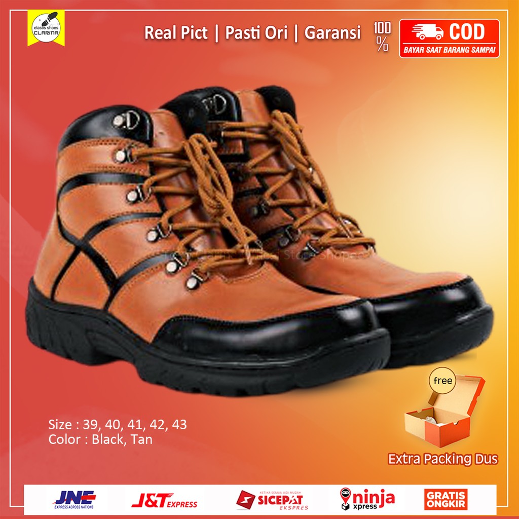 Jual Sepatu Boots Pdh Pdl Pria Lintas Alam Spatu Boots Cowok Laki