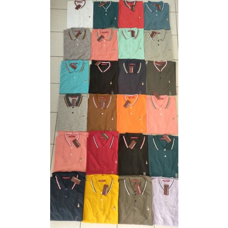 Kaos kerah HUSH PUPPIES ORI // LUSINAN