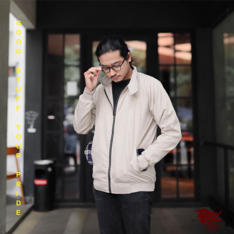 JAKET HARRINGTON JAMES CREAM ZL.STORE