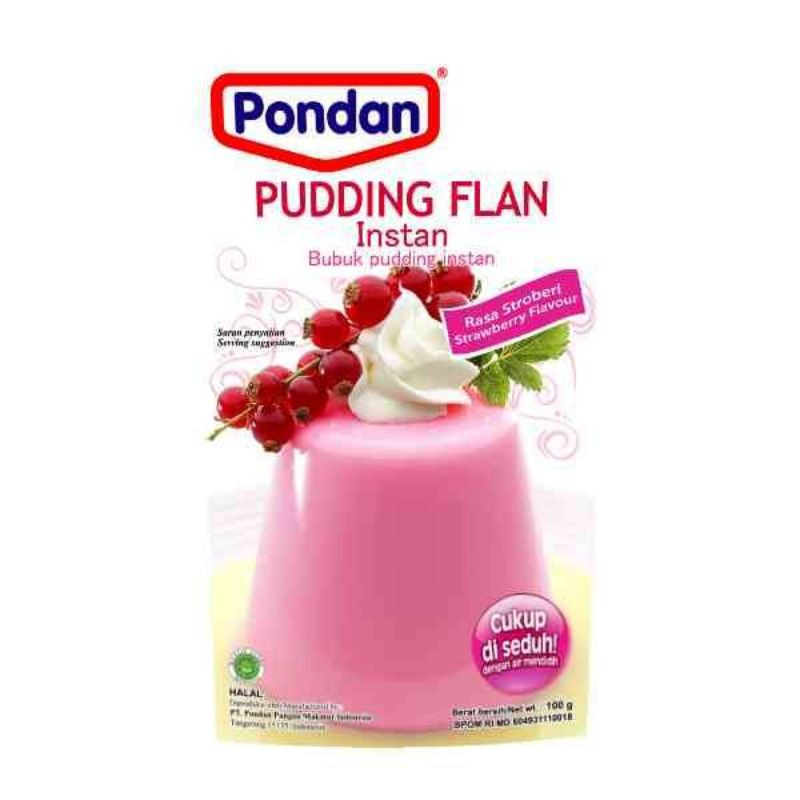 

Pondan Pudding Flan Instan Strawberry 100gr