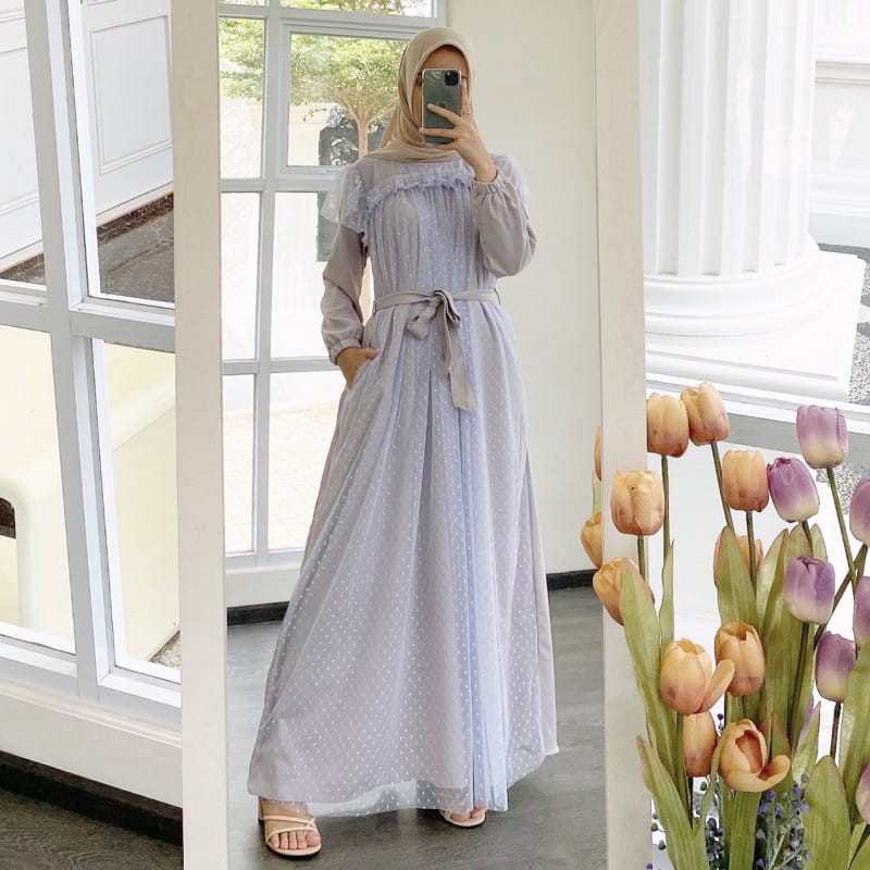 Gamis Jasmine / GAMIS SATIN VHASI MAXY / GAMIS POLOS / DRESS KEKINIAN / DRESS MUSLIM / BAJU  SELEBGR