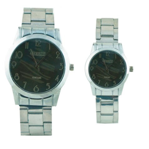 BAJ JAM TANGAN COUPLE GUESS RANTAI VARIASI / LADIES WATCH IMPORT PRIA WANITA / GS045