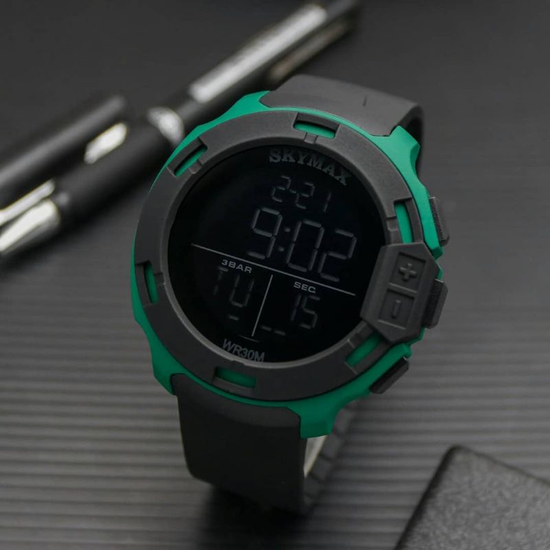 JAM TANGAN SKYMAX ORIGINAL PRIA TAHAN AIR_MODEL TERBARU SPORT DIGITAL