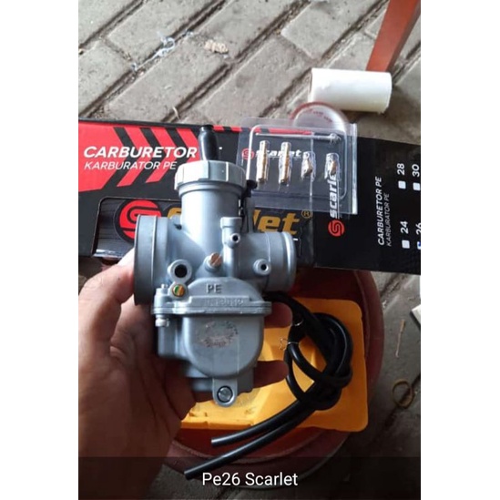 KARBU KARBURATOR PE 24,26, 28,30 MEREK SCARLET RACING ORIGINAL SCARLET UD REAMER BISA BUAT SEMUA MOTOR UNIVERSAL YA BOSKU SILAHKAN DIORDER SCARLET RACING-1