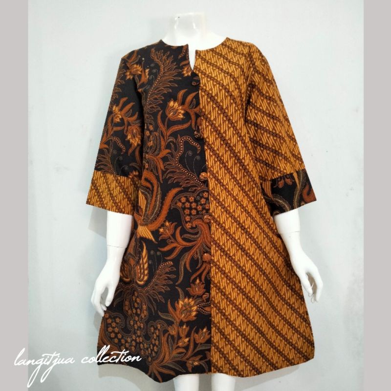 TUNIK/DRESS BATIK SOGAN SOLO KLASIK#PREMIUM