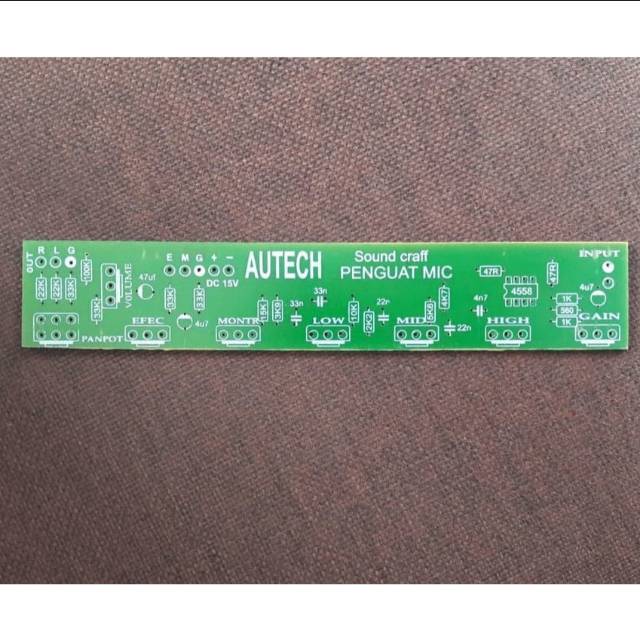 Pcb penguat mic 8 potensio SOUNDCRAFT