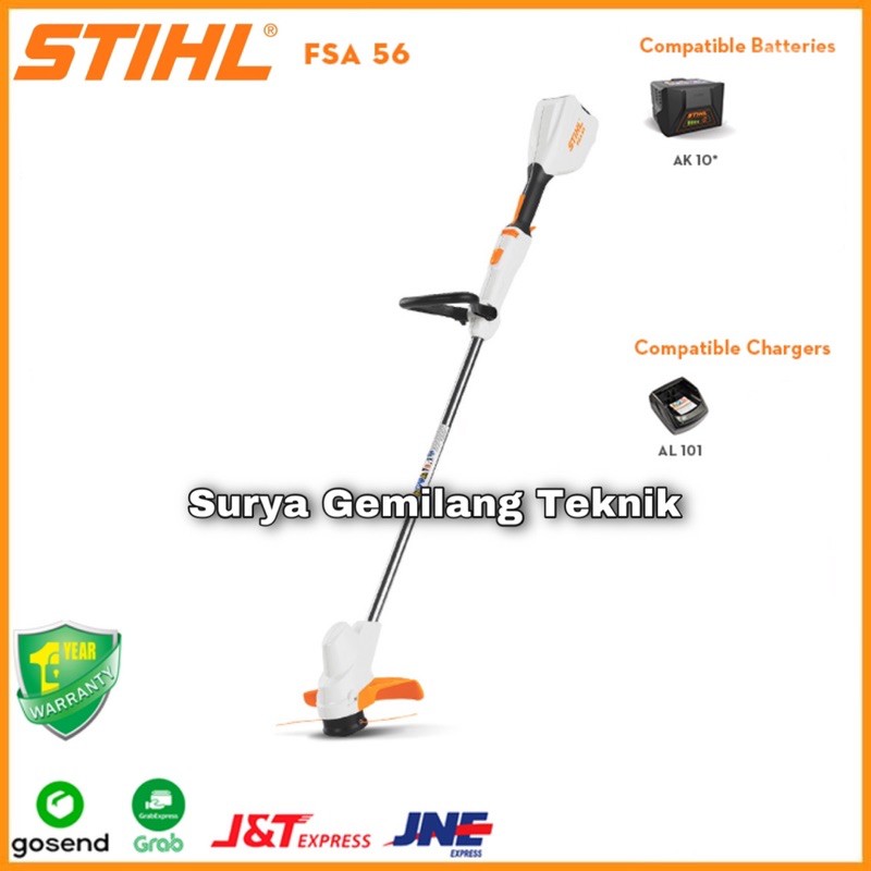 Grass Trimmer Cordless Stihl FSA-56 With AK-10 n AL-101 Charger ORIGIN