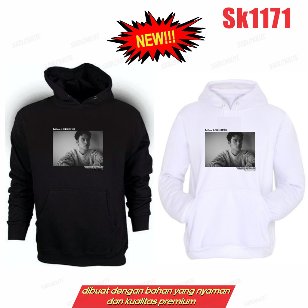 MURAH!!! HOODIE SWEATER DO KYUNG SO ROSE D.O SK1171 FLEECE