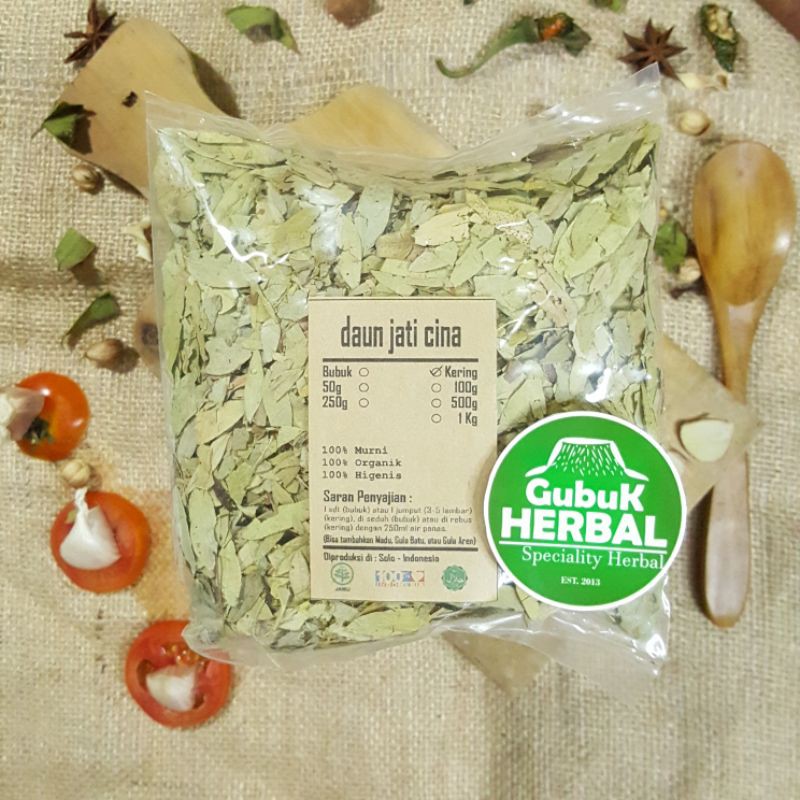 

TEH DAUN JATI CINA KERING 500 GRAM - Senna Alexandrina - MURNI - JSR - REMPAH - PREMIUM QUALITY