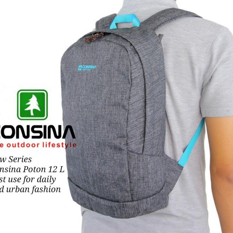 "TLU.25Au22ᴳ" Tas ransel daypack consina dash poton 12 L