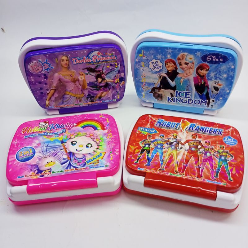 MAINAN LAPTOP MINI laptop anak,mainan edukasi dua bahasa untuk belajar anak