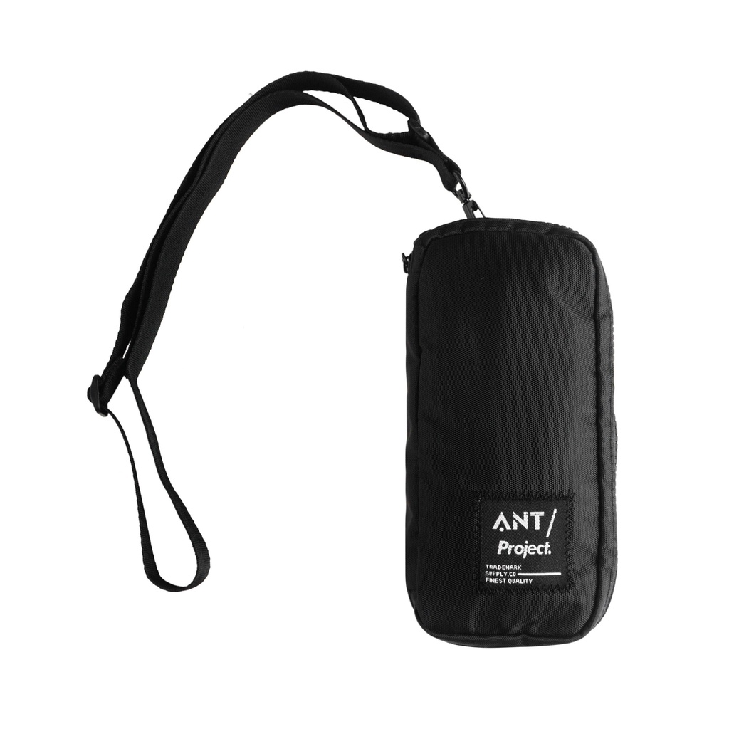 ANT PROJECT - Hanging Dompet Gadget AVICII BLACK - Neck Wallet