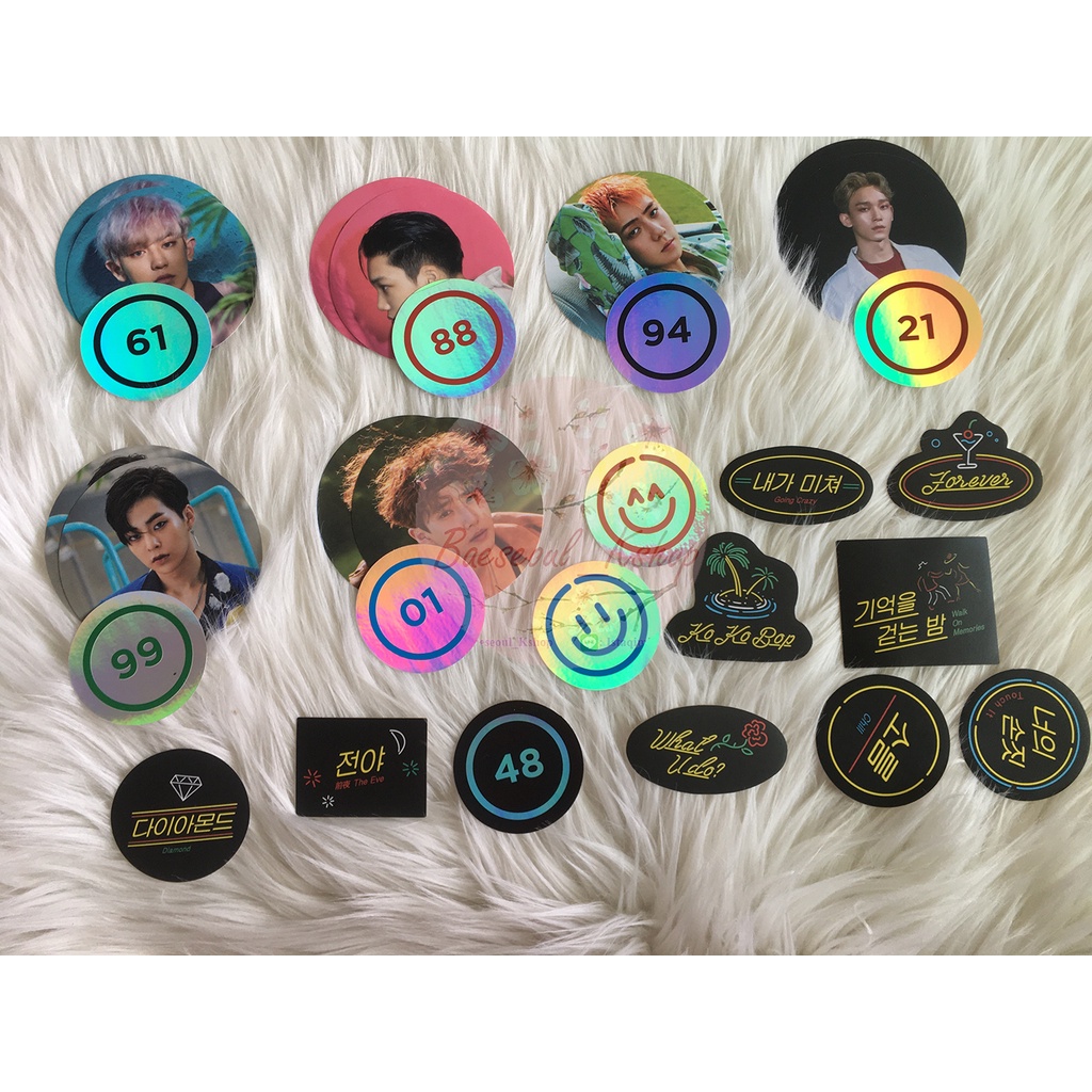 [RARE] PHOTOCARD EXO KOKOBOP STICKER SET OFFICIAL READYSTOCK