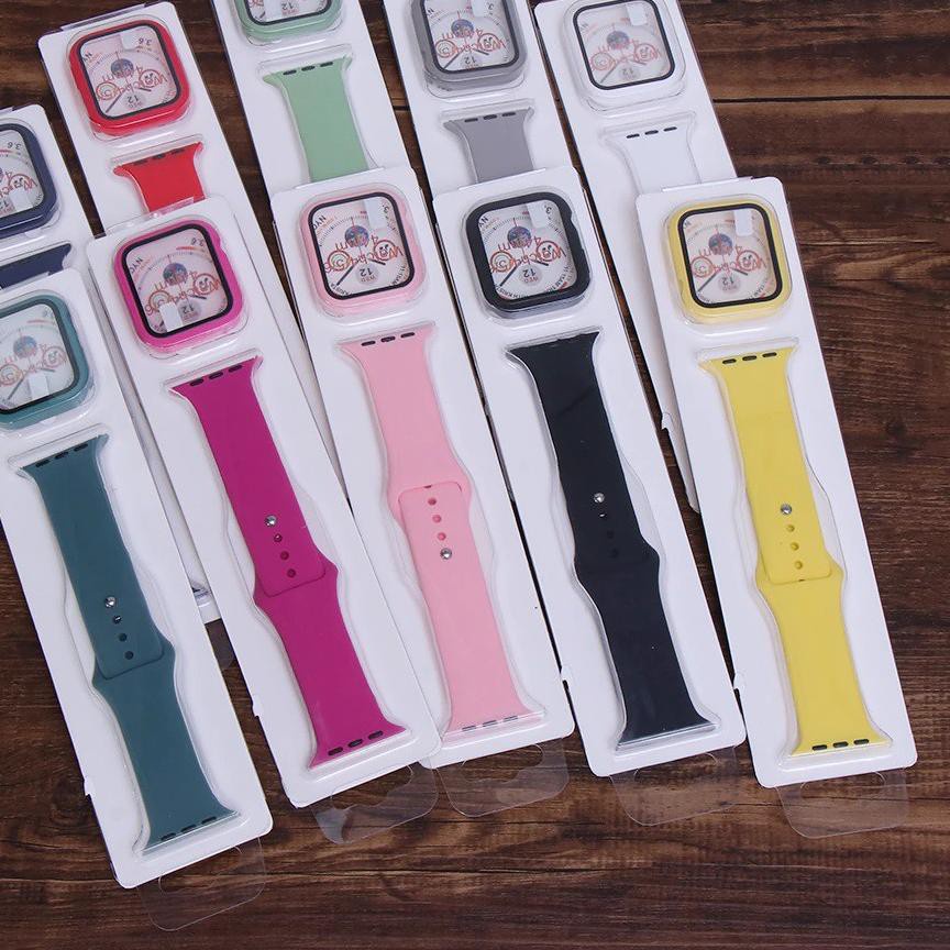 Strap Apple Watch Band &amp; Case 2 in 1 For 38mm 40mm 42mm 44mm