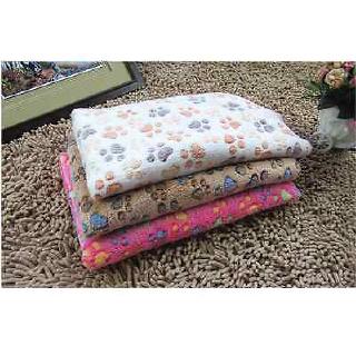 jessi Selimut Anjing/Kucing Bahan Fleece Motif Bordir ...