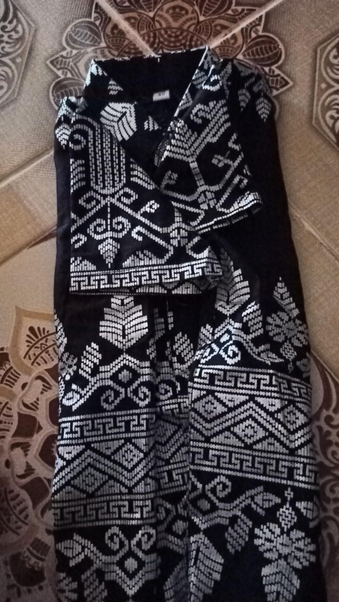 Batik Anak 1 - 10 Tahun Motif Prodo Bakung Anjani Silver Kemeja Bayi Balita Kid