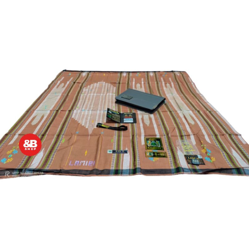 Sarung lamiri songket SGT full sutra hijau muda/merah bata orange/coklat/kuning/putih/hitam