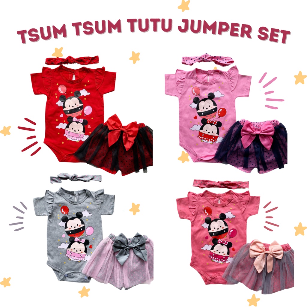 GROSIR tsum tsum tutu pants set