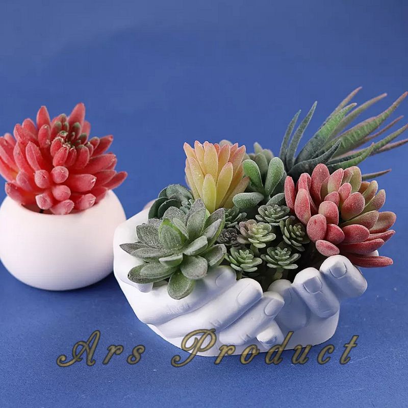 Ars Souvernir pernikahan Patung Pot Display Tatakan Patung Bentuk Tangan Unik Serbaguna High Quality