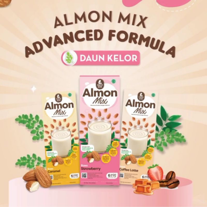 Mamabear Almond Mix Susu Almond Daun Katuk Pelancar ASI Mama Bear / ASI Booster / Booster ASI Minuman Ibu Menyusui