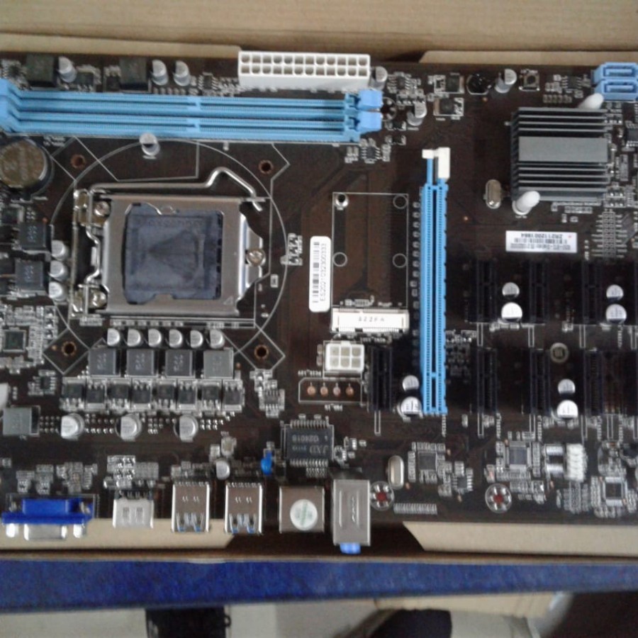 READY Motherboard QWERTY TB250 BTC LGA 1151 B250 12+ MINING mb TB-250