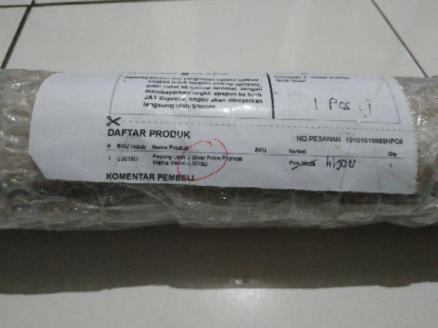 Payung Lipat 3 Silver Polos Promosi Warna Warni -l3018d