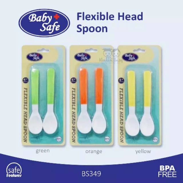 Baby Safe Flexible Head Spoon Isi 2pcs