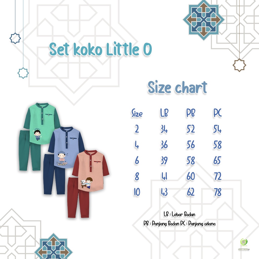 SETELAN BAJU KOKO MOTIF KARKTER USIA 2-6 TAHUN