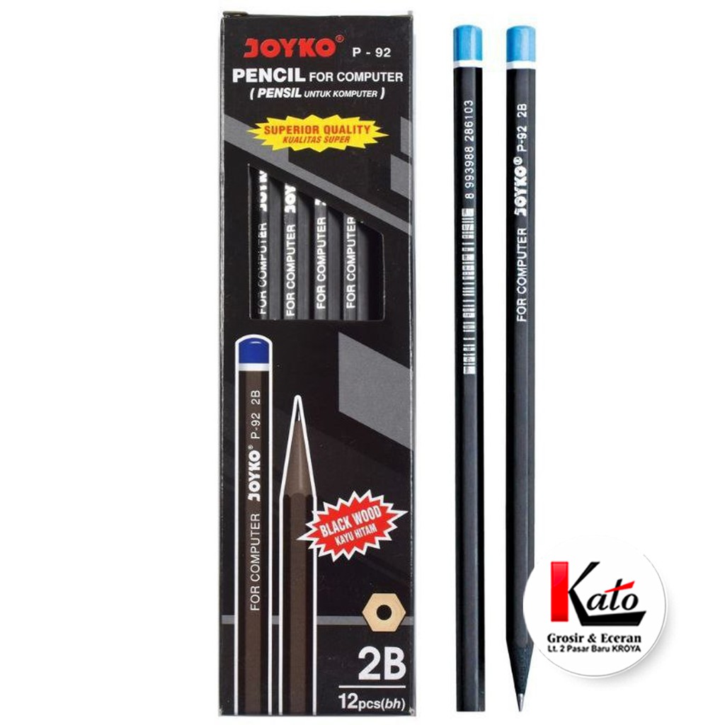 

Pensil Joyko 2B P-92 Hitam 12Pcs