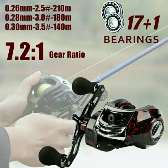 Reel BC Sougayilang 17+1 Ball bearing