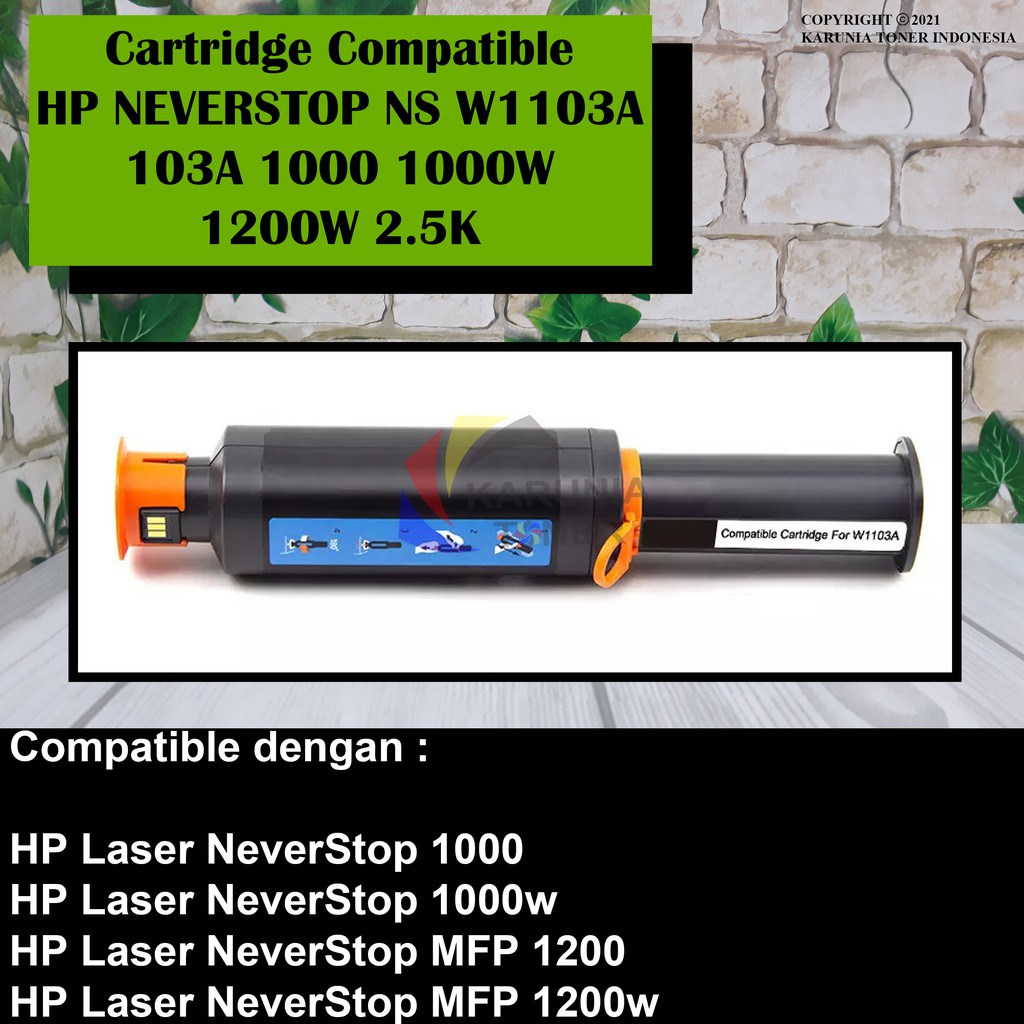 Cartridge Toner Compatible W1103 103a Printer 1000a 1000w 1200a 1200w