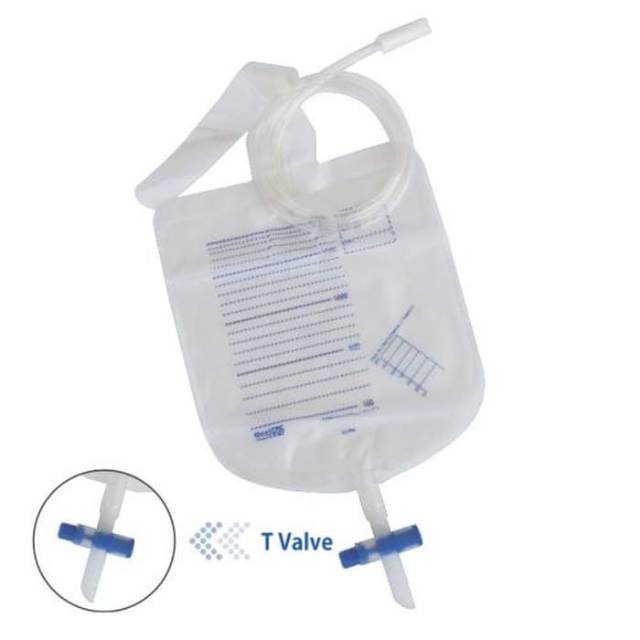 BARU Kantong Urine Bag Urobag 2000 T Valve Onemed