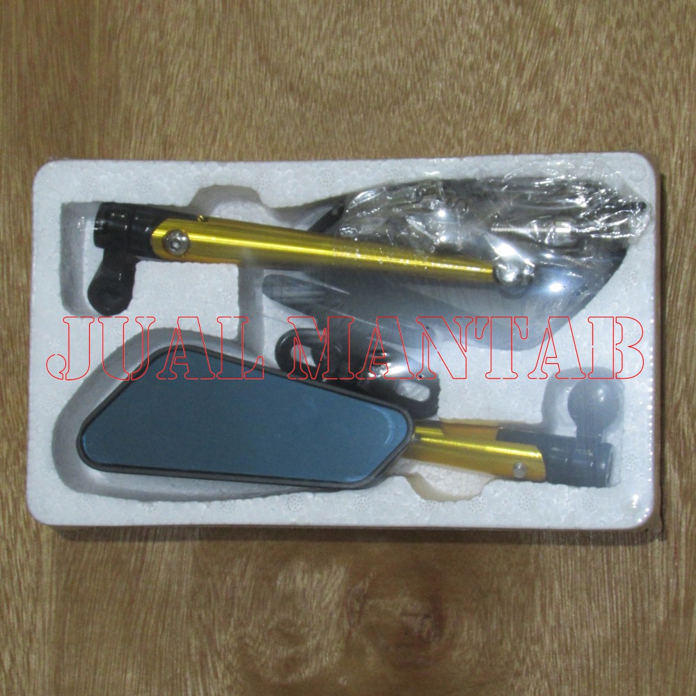 Spion Circuit l Sparepart Variasi Spion Motor Circuit Full CNC Kaca Biru Datar V2 Model Circuit Spion Balap Bikers Universal Murah