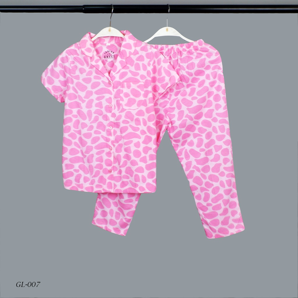 GREET NIGHT WEAR - Piyama Anak Perempuan Kaos Model : GL-007 / PPK 2-4-6