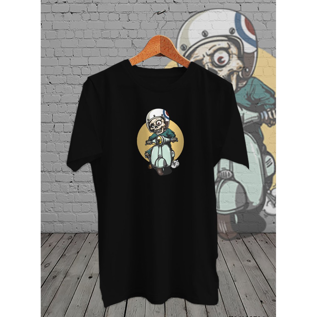 KAOS DISTRO DIGITAL PRINT VESPA TENGKORAK