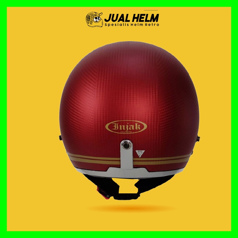 HELM INJAK CARBON 002 MAROON DOFF