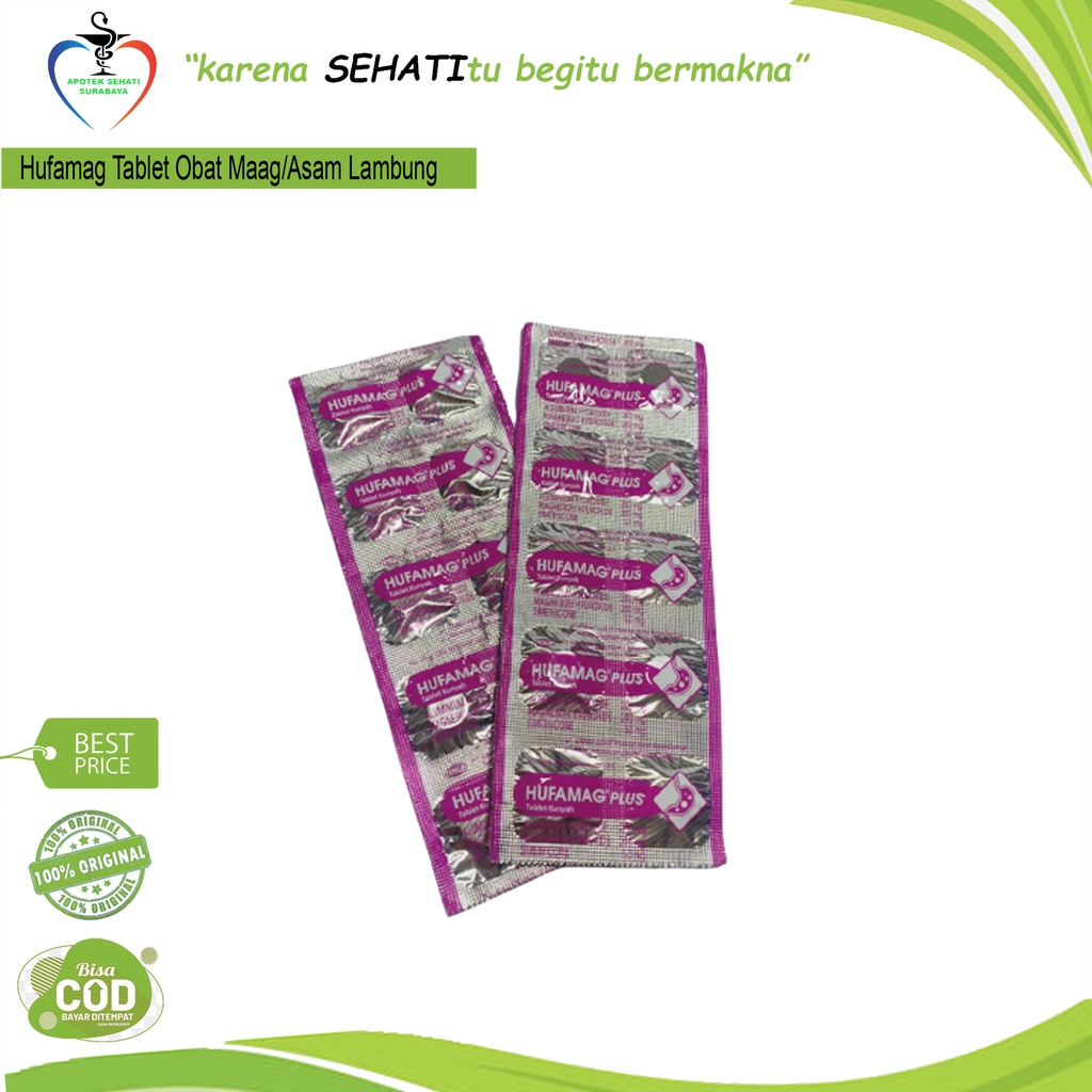 HUFAMAG PLUS TABLET OBAT LAMBUNG