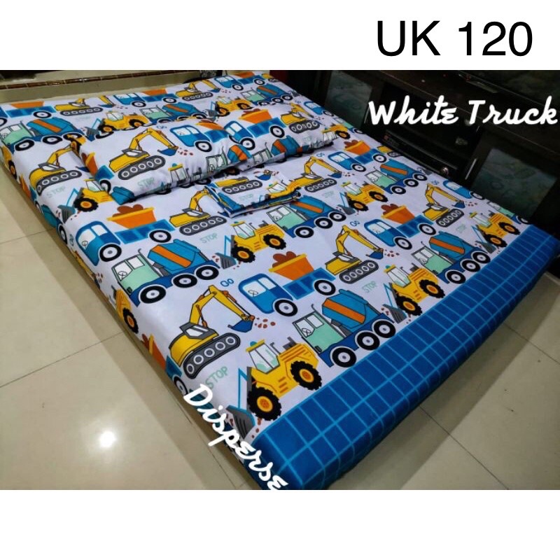 SPREI SEPRAI SEPREI HOMEMADE MOTIF KARAKTER GAMBAR MOBIL MOBILAN TRUK TAYO KERETA BUS CAR CARS PESAW