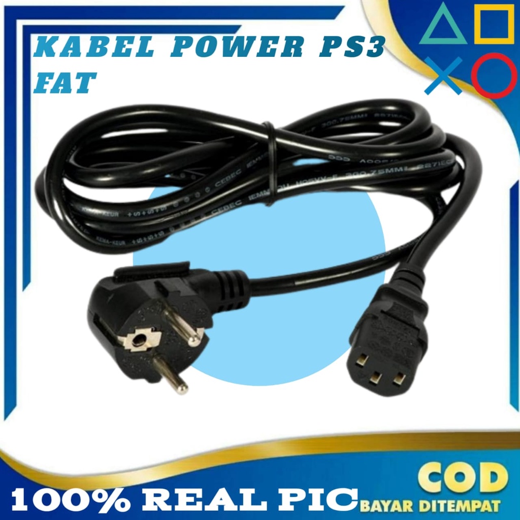 Kabel Power PS3 Fat / kabel power tebal PS3