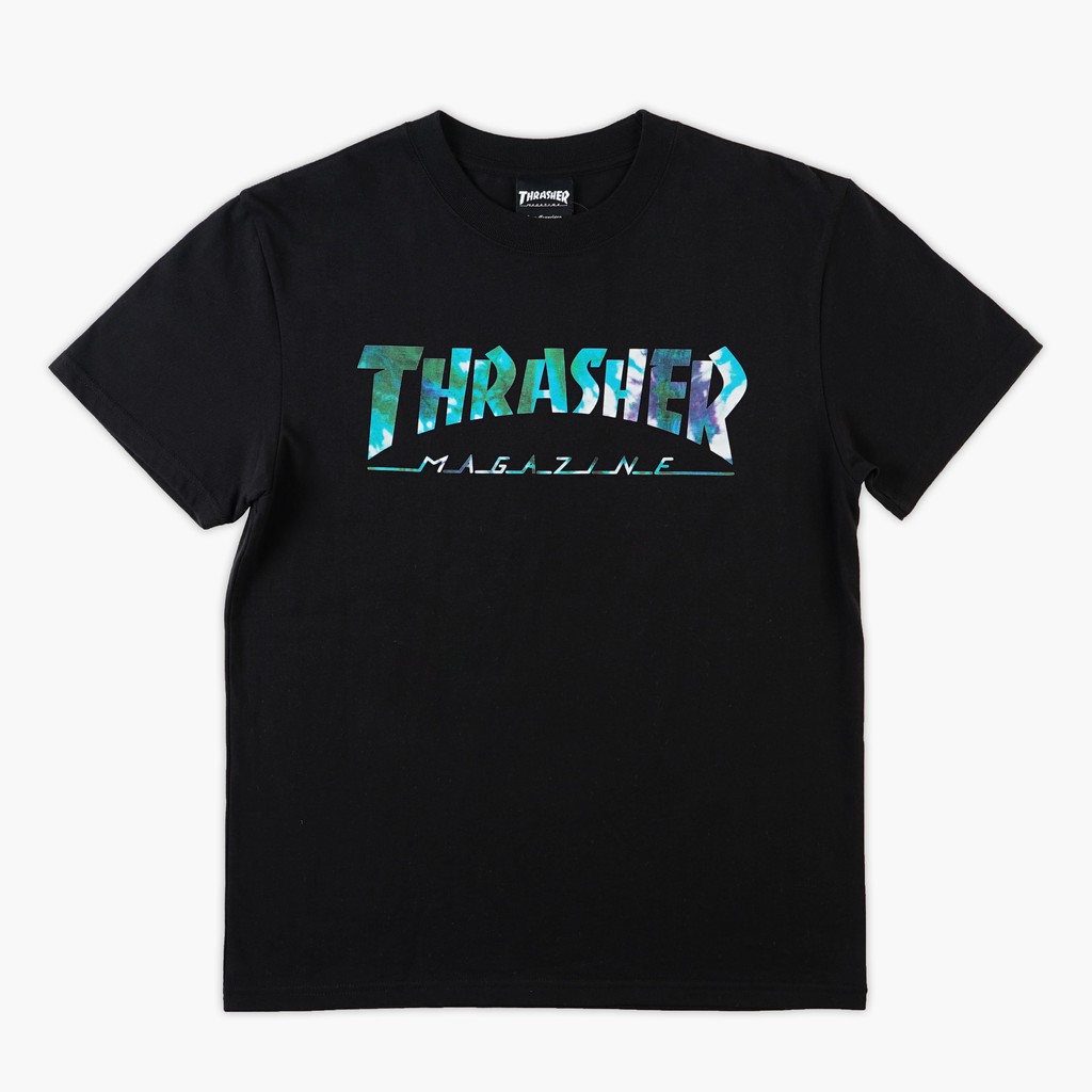 THRASHER JAPAN LICENSED TIE DYE BLACK