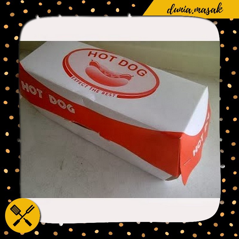 

Kardus Hotdog Dus Hotdog Packaging Hotdog - 50 Pcs Box Hotdog Unik Murah Berkualitas