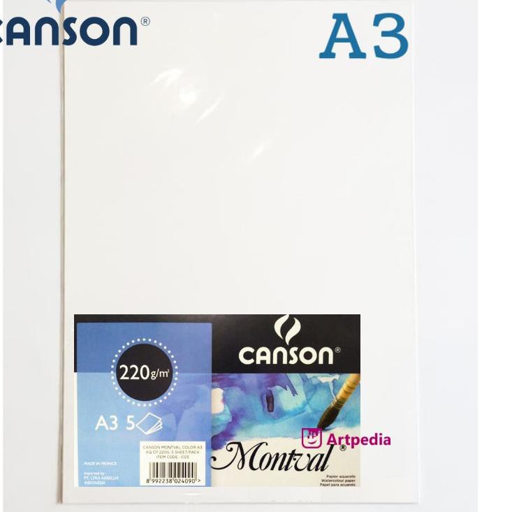 

Paling Laku» 8 Canson Montval A3 220gsm 5 Sheet - Watercolour paper Montval A3 ♖