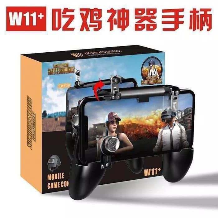 W11 Gamepad+R1L1+Analog / Game Pad Mobile Legend / Moba / FPS Game Build In R1L1 Trigger