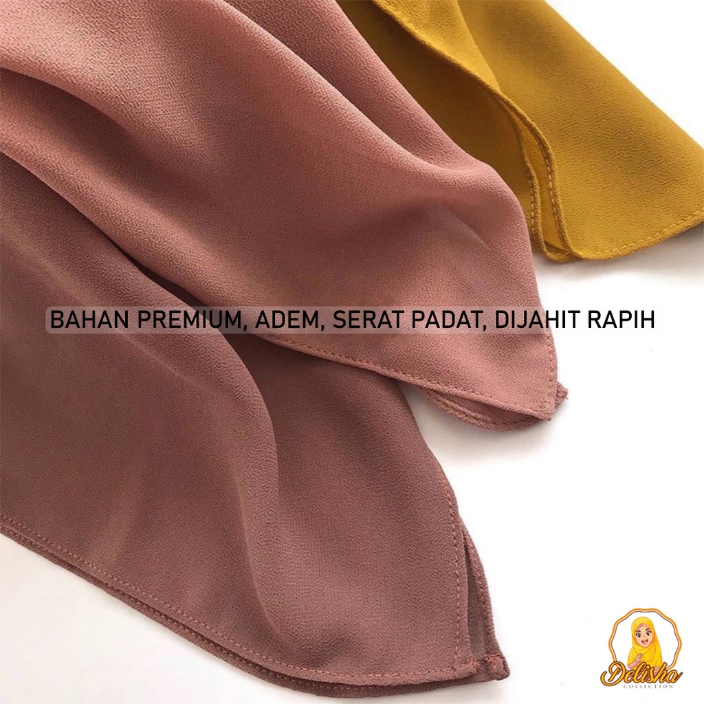 Hijab Pashmina Ceruty BabyDoll Premium 180 X 75