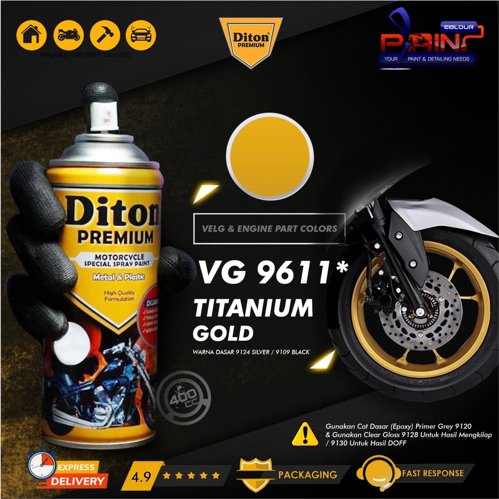 Diton PREMIUM 9611* Titanium Gold Cat Semprot