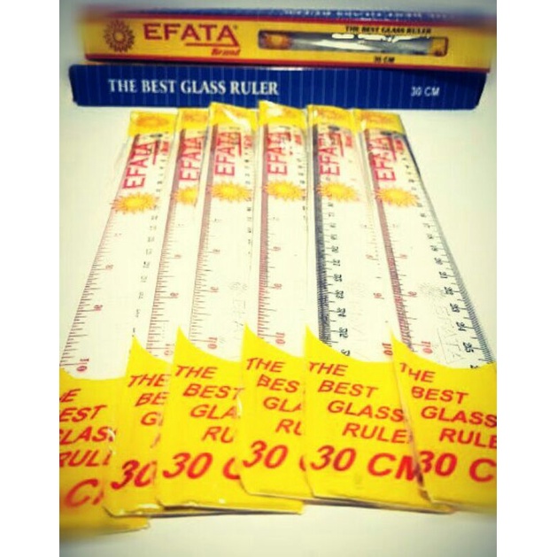 

Penggaris Efata Bening 30cm