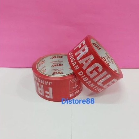 

Lakban Fragile 1pcs Merah 2 inch 48MM 72 YARD