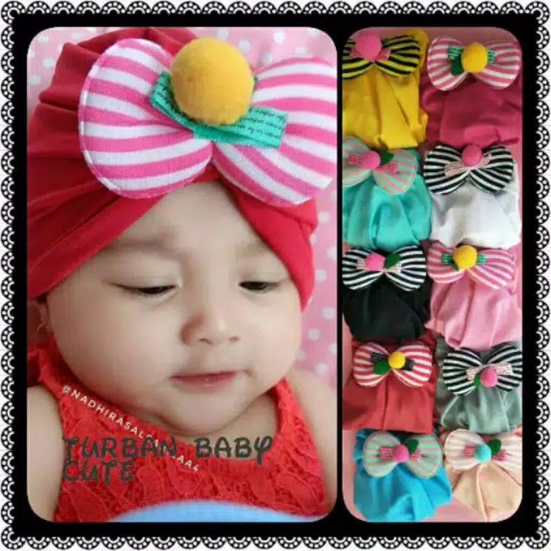 Turban anak pita Cute