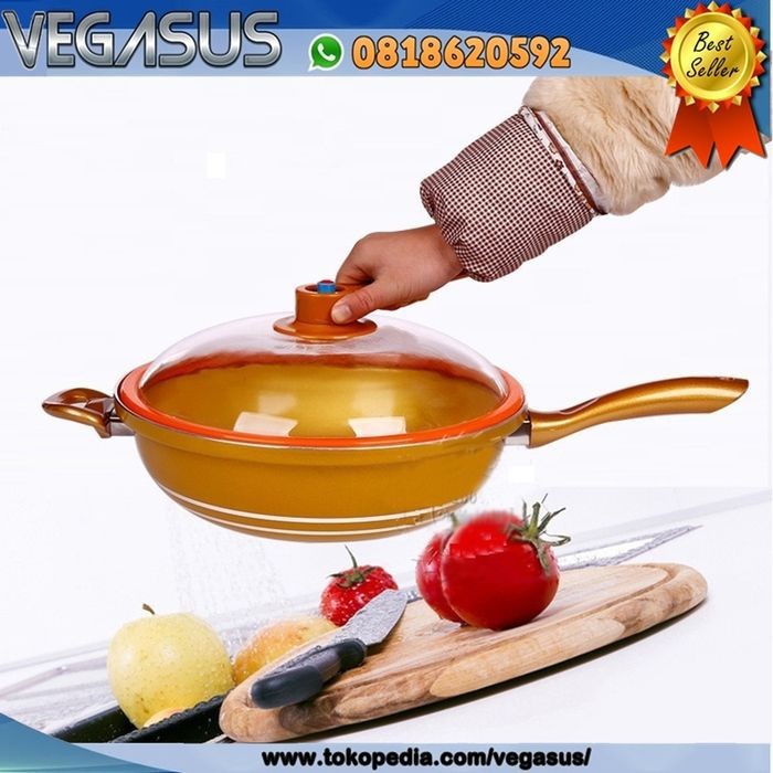 Penggorengan Anti Lengket Untuk Telur Goreng / Bacon DB958 Wok Pan 32 Cm Japan ( Panci Anti Lengket